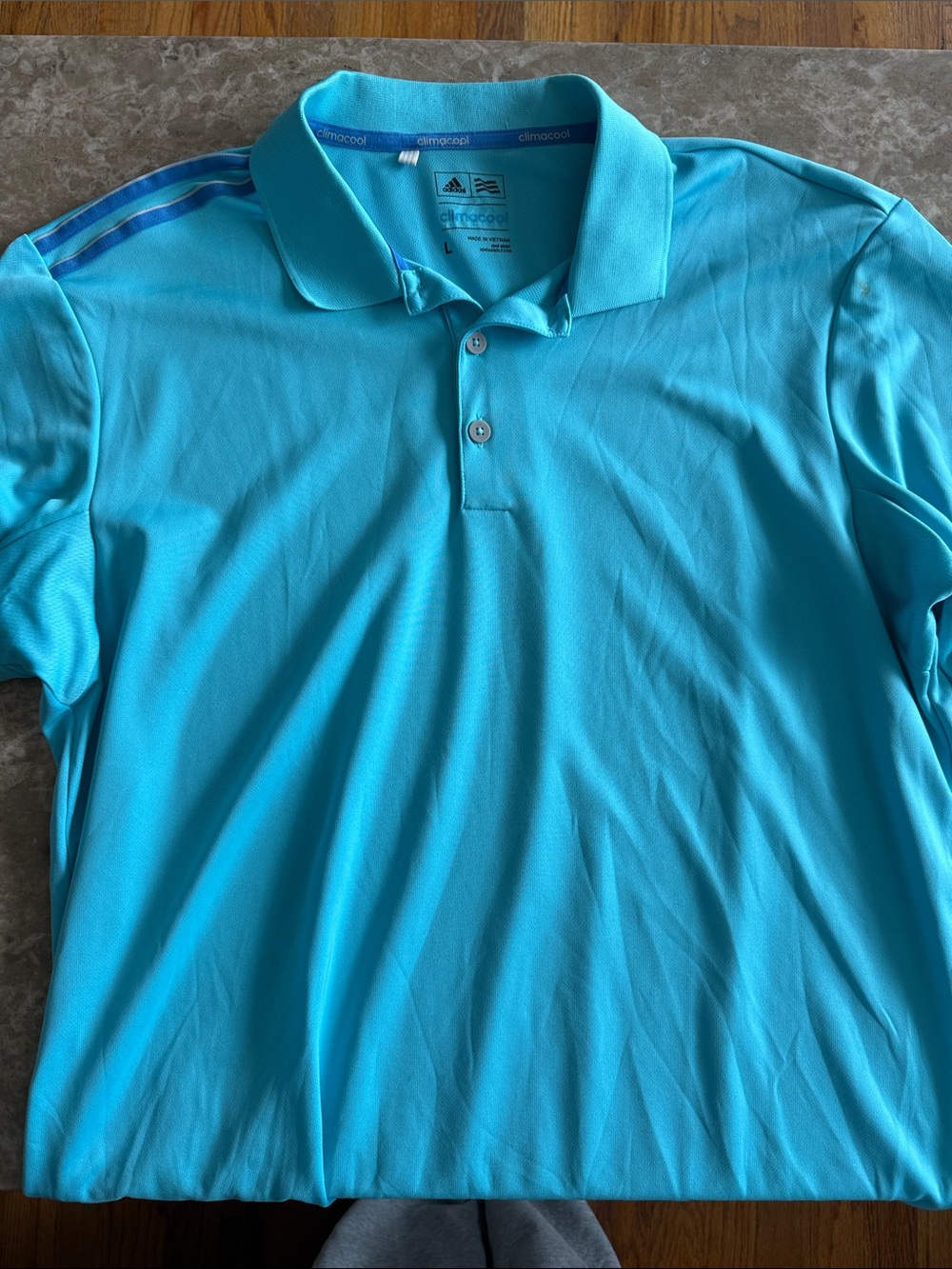 adidas Men’s Polo Shirt - Aqua/Turquoise